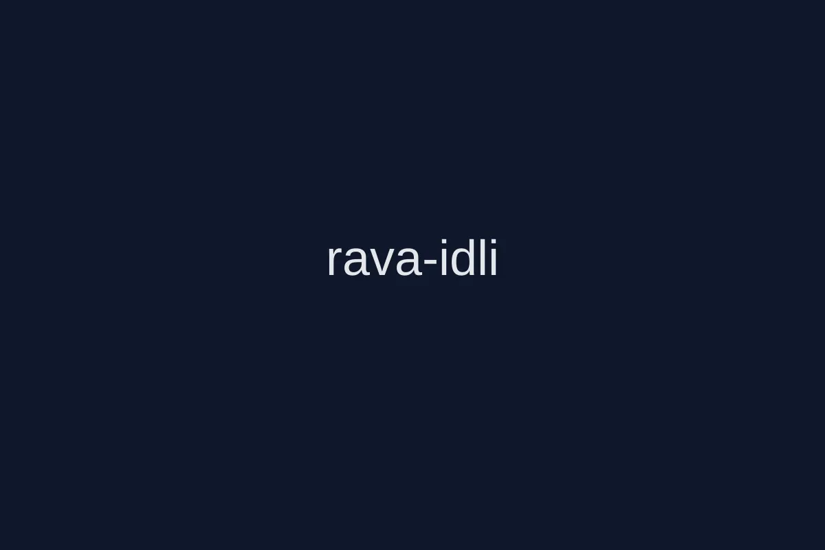 Rava Idli